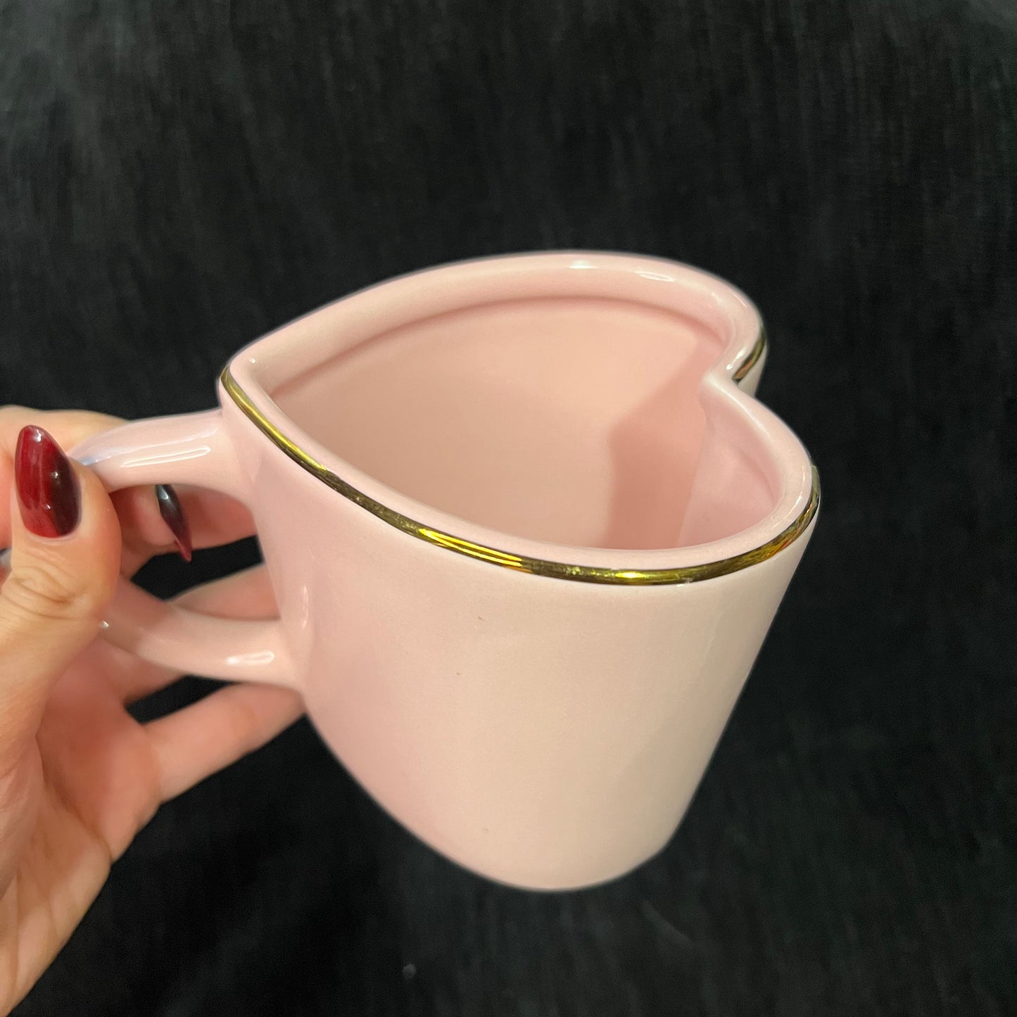 Pink Heart Ceramic Mug