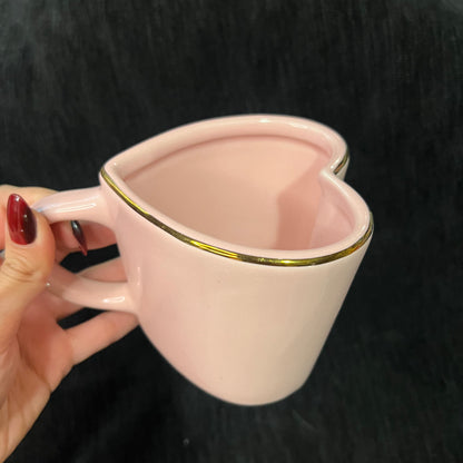 Pink Heart Ceramic Mug