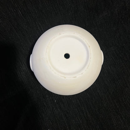 White Ceramic Cauldron Planter