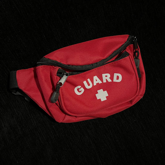 Red Lifeguard Waist Bag