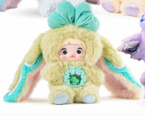 Nommi Plush Fantasy World Series Figure with Keychain in Pastel Greeen