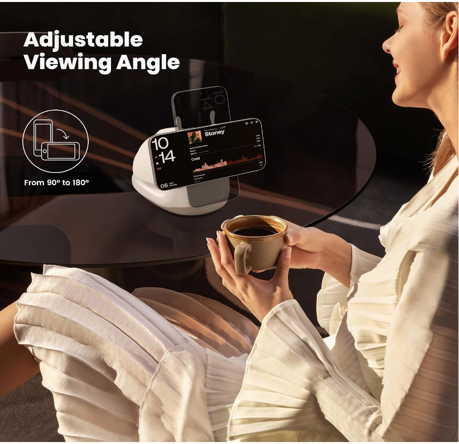 Snail-Shaped Wireless Charging Stand with Night Light