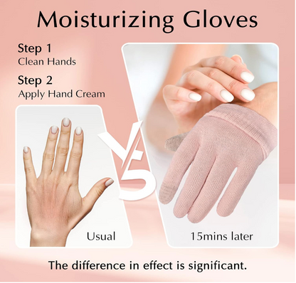 Moisturizing Knit Gloves in Dusty Pink (Set of 6 Pairs)