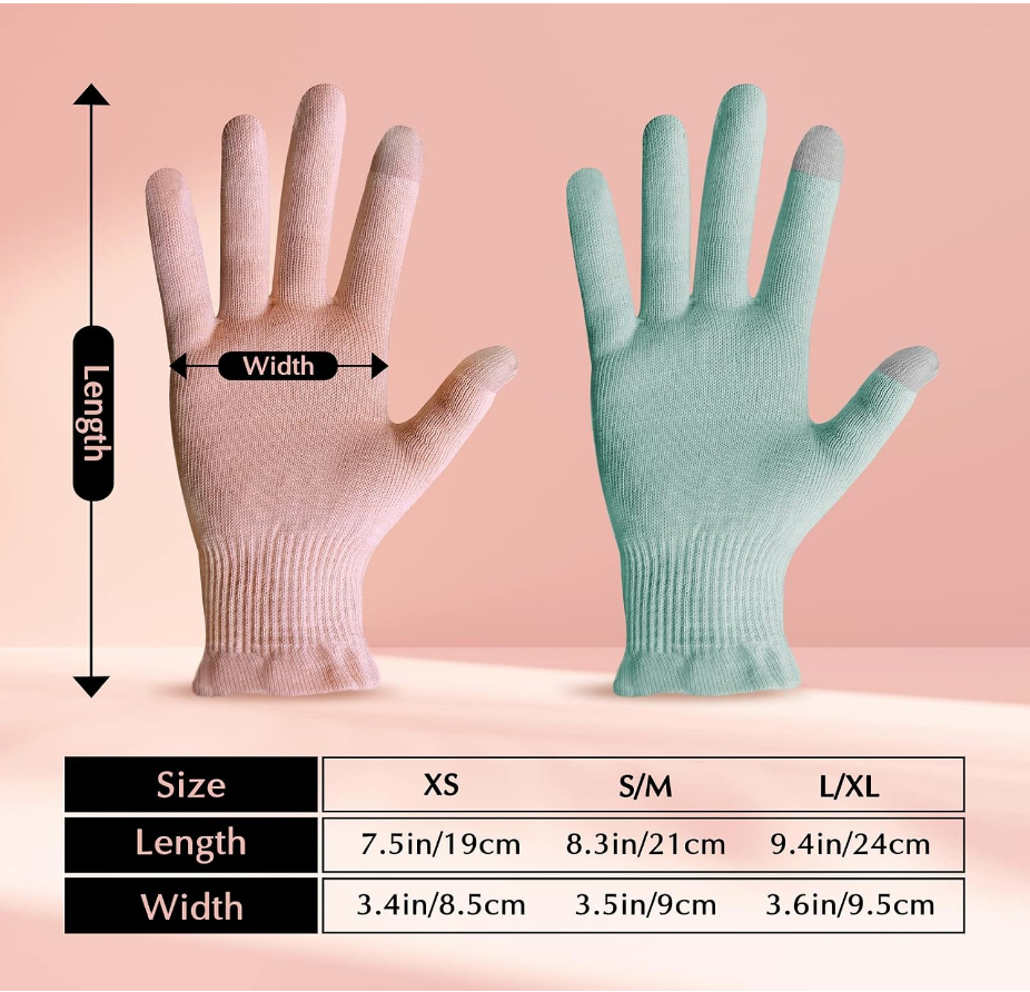 Moisturizing Knit Gloves in Dusty Pink (Set of 6 Pairs)