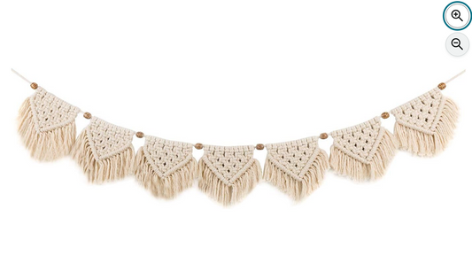 Boho Macrame Triangle Fringee Garland