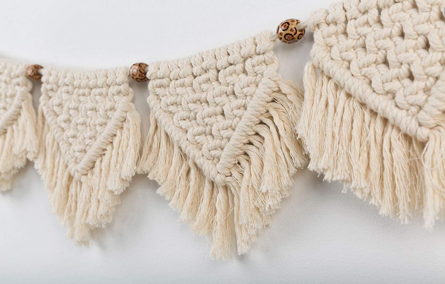 Boho Macrame Triangle Fringee Garland