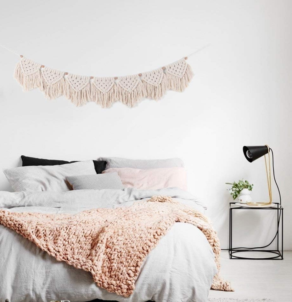 Boho Macrame Triangle Fringee Garland