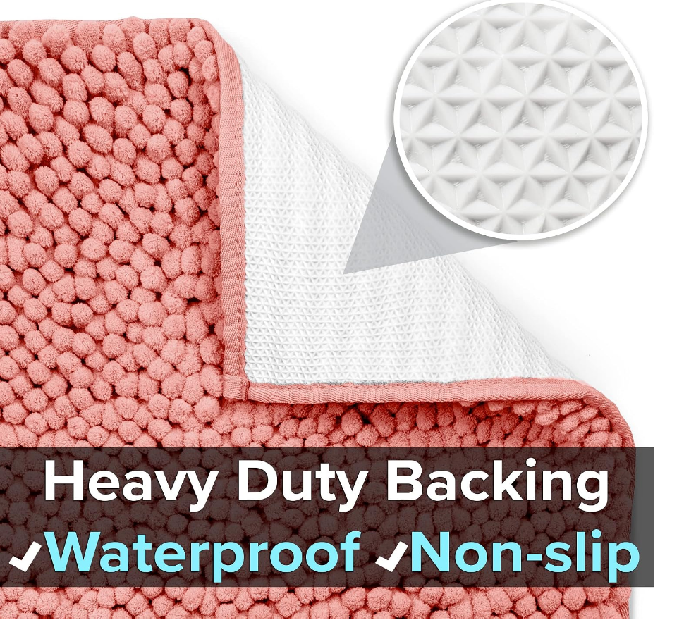 Plush Pink Pet Litter Mat