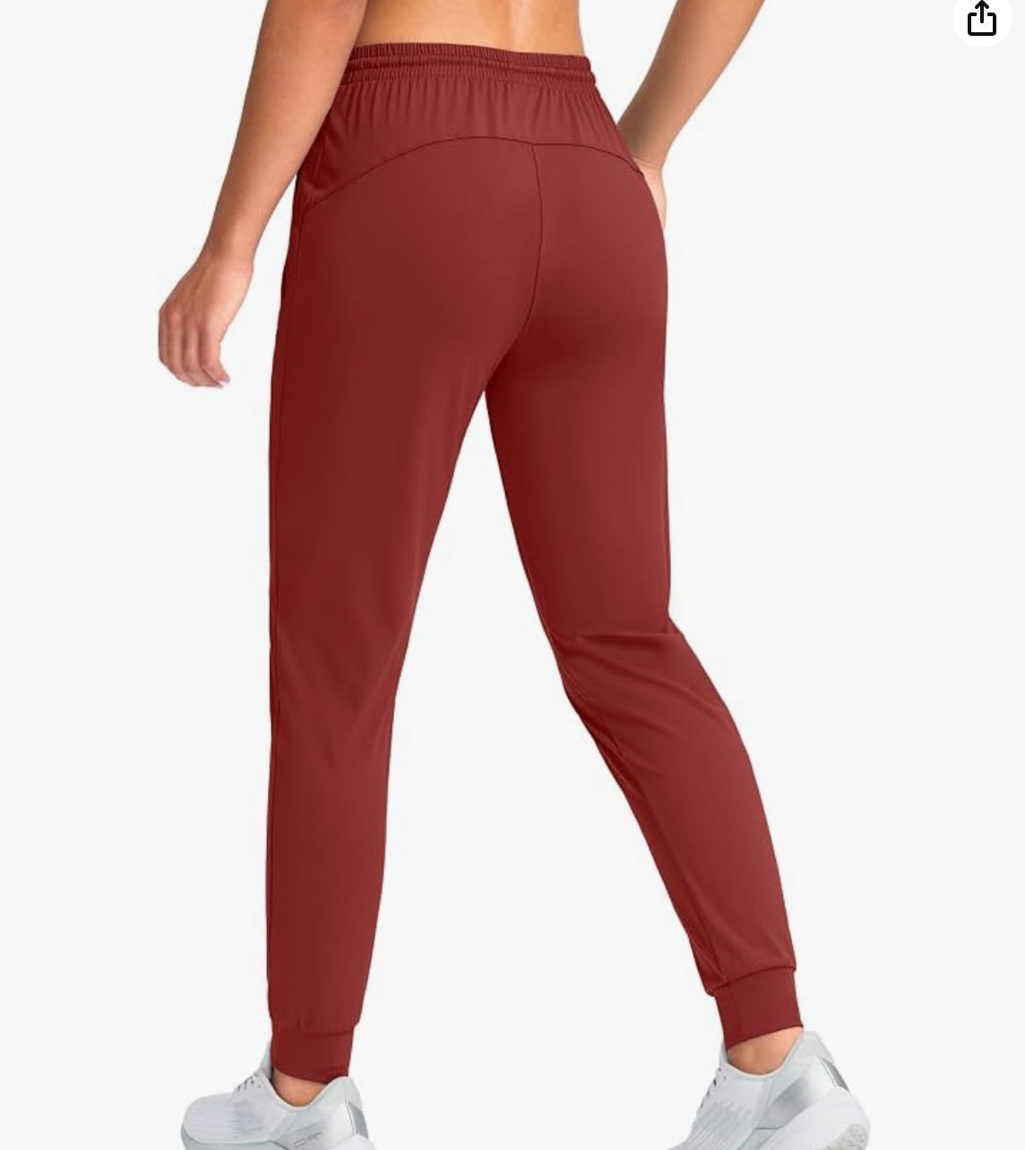 Burgundy Drawstring Joggers