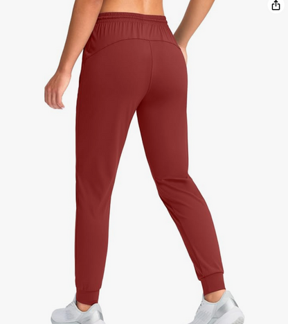 Burgundy Drawstring Joggers