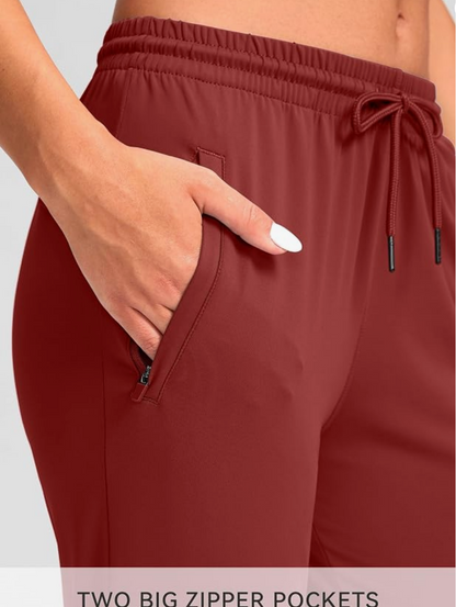 Burgundy Drawstring Joggers