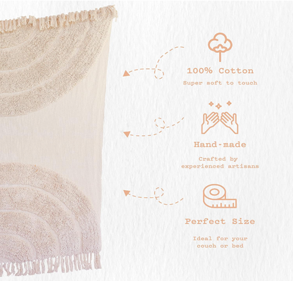 Light Beige Throw Blanket