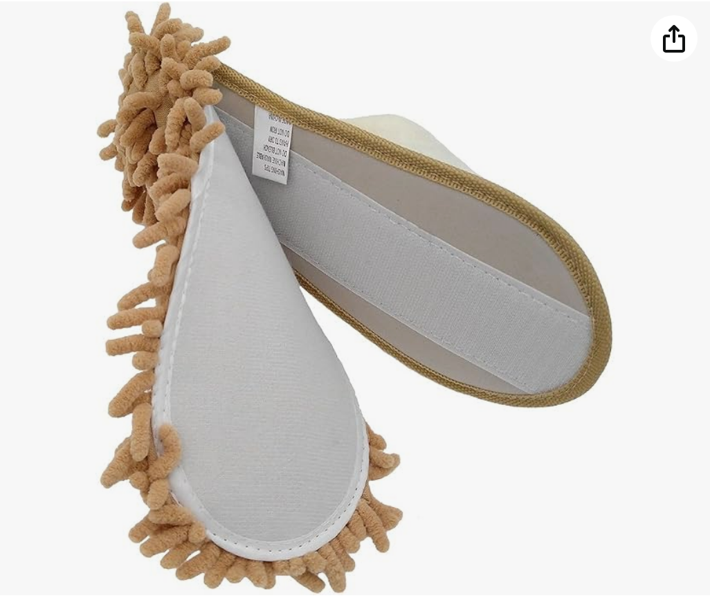 Bear Chenille Microfiber Mop Slippers