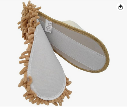 Bear Chenille Microfiber Mop Slippers