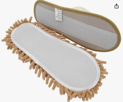 Bear Chenille Microfiber Mop Slippers