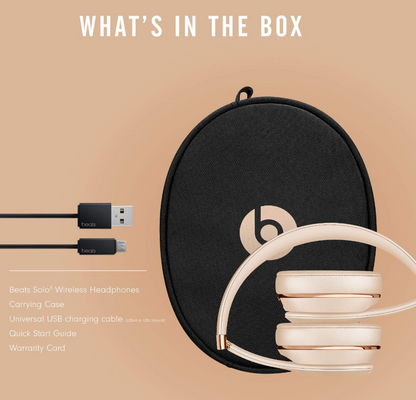 Beats Solo 3 Wireless On-Ear Headphones in Satin Gold