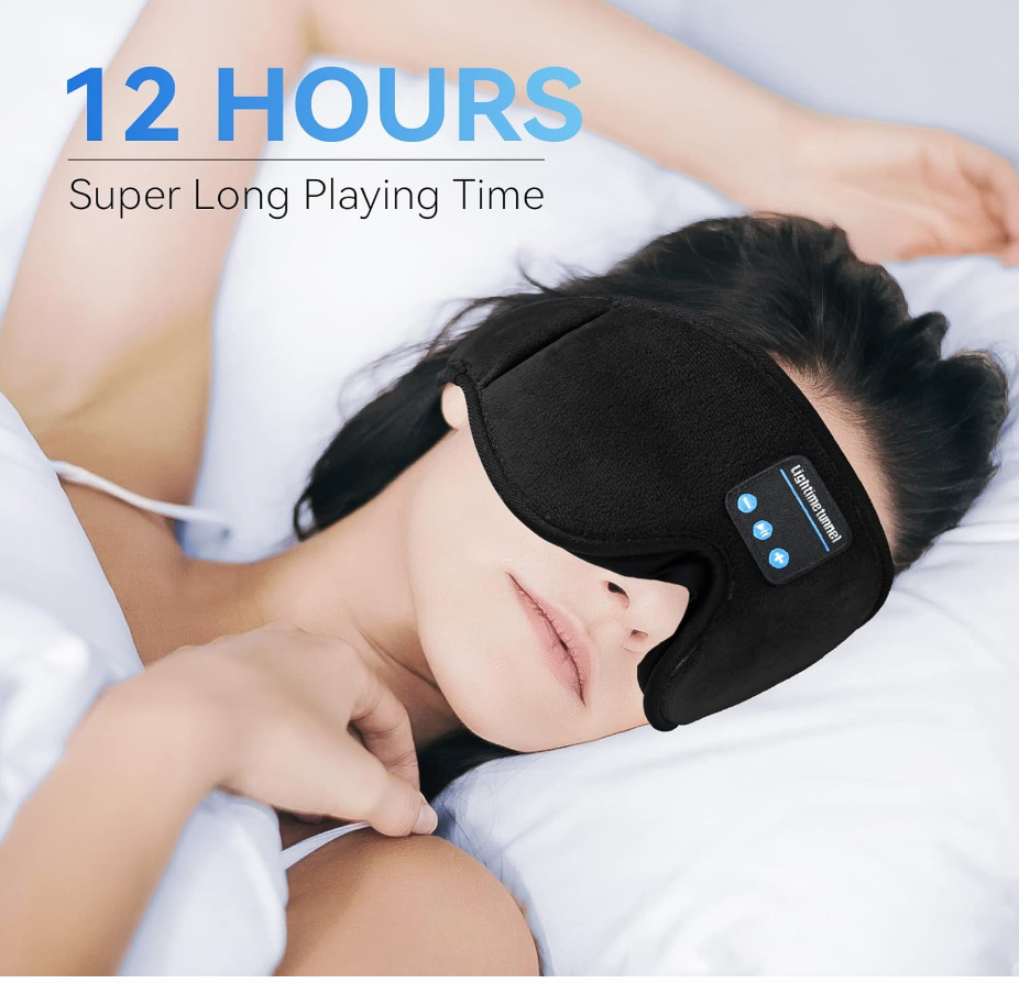 Black Bluetooth Music Sleep Mask