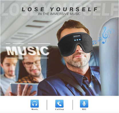 Black Bluetooth Music Sleep Mask