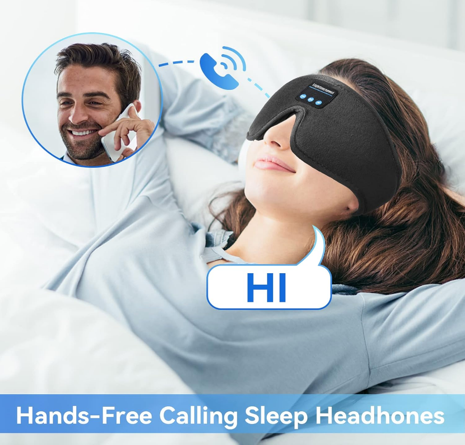 Black Bluetooth Music Sleep Mask