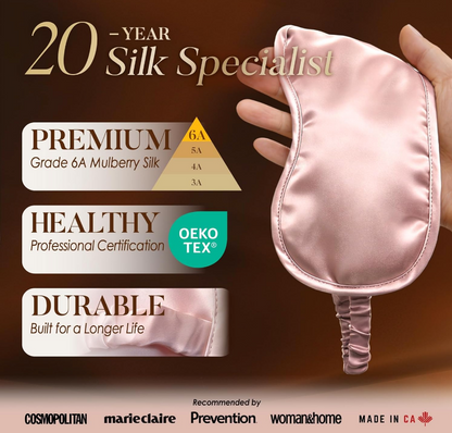 Mulberry Silk Pink Sleep Mask