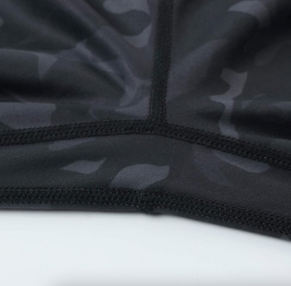 High-Waist Charcoal Camo Pocket Leggings