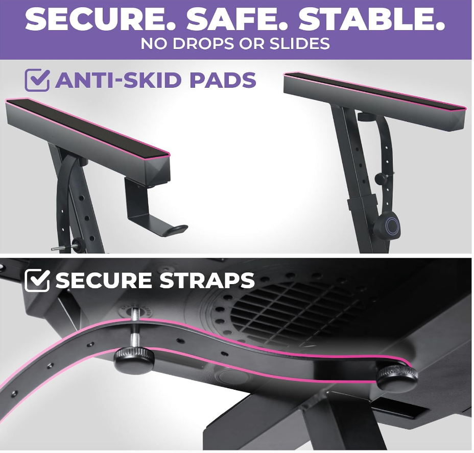 Adjustable Black Keyboard Stand