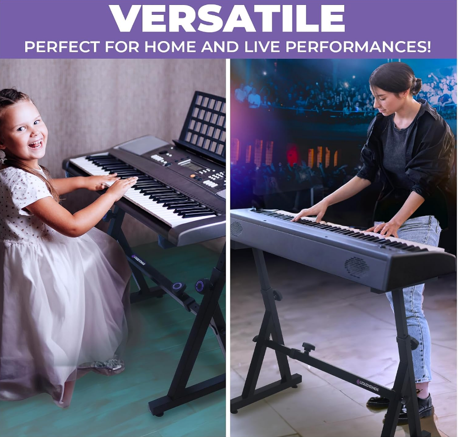 Adjustable Black Keyboard Stand