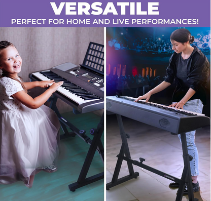 Adjustable Black Keyboard Stand