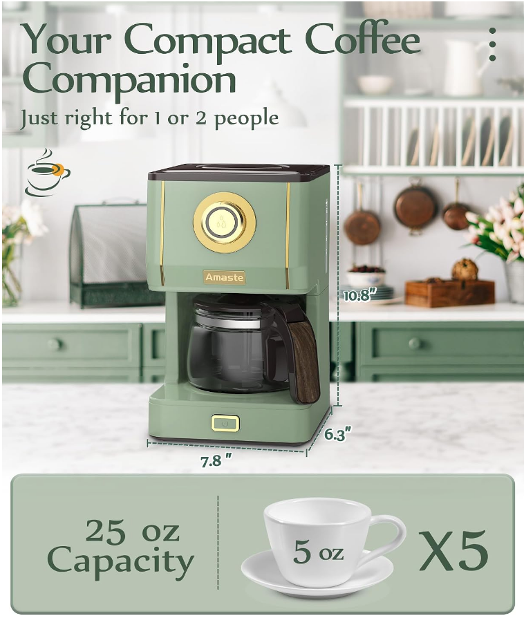Drip Coffee Maker in Sage Green