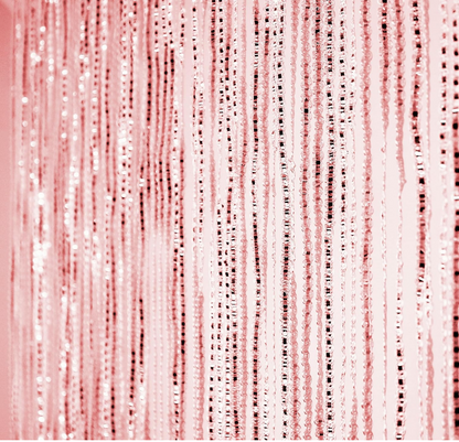 Sparkling Pink Threaded Curtain Panel for Doorway