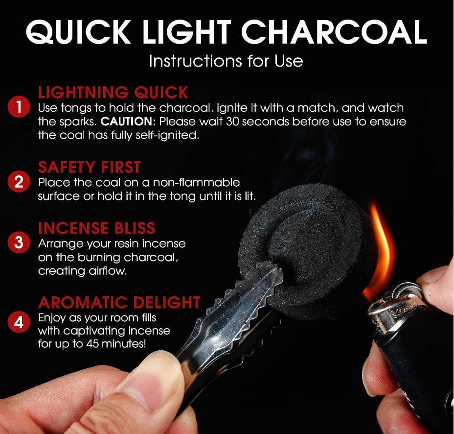 Charcoal Quick-Light Discs
