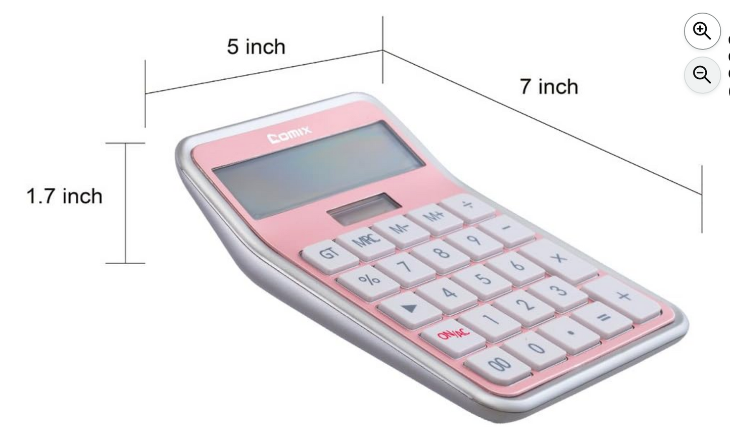 Pink Desktop Calculator