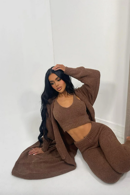 Chocolate Teddy Jogger Set