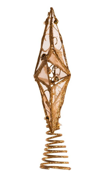 Gold Glitter Star Tree Topper