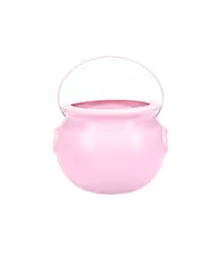 Pink Cauldron Treat Bucket