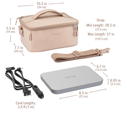 Blush Pink Insulated Travel Lunch Bag