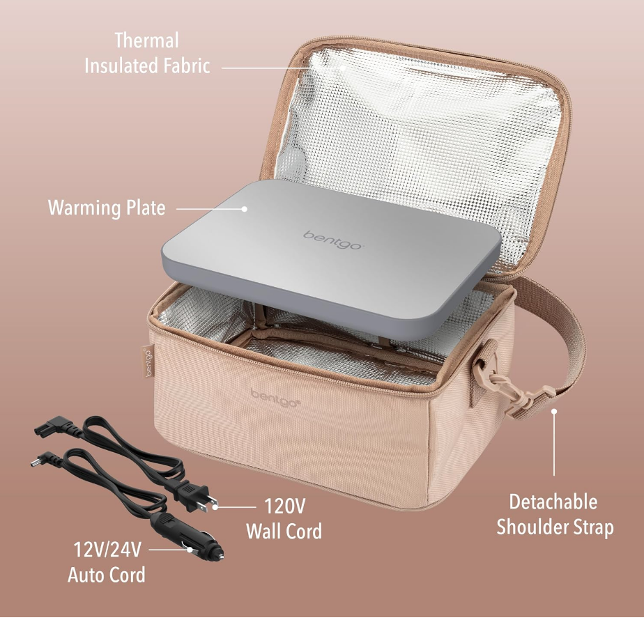 Blush Pink Insulated Travel Lunch Bag