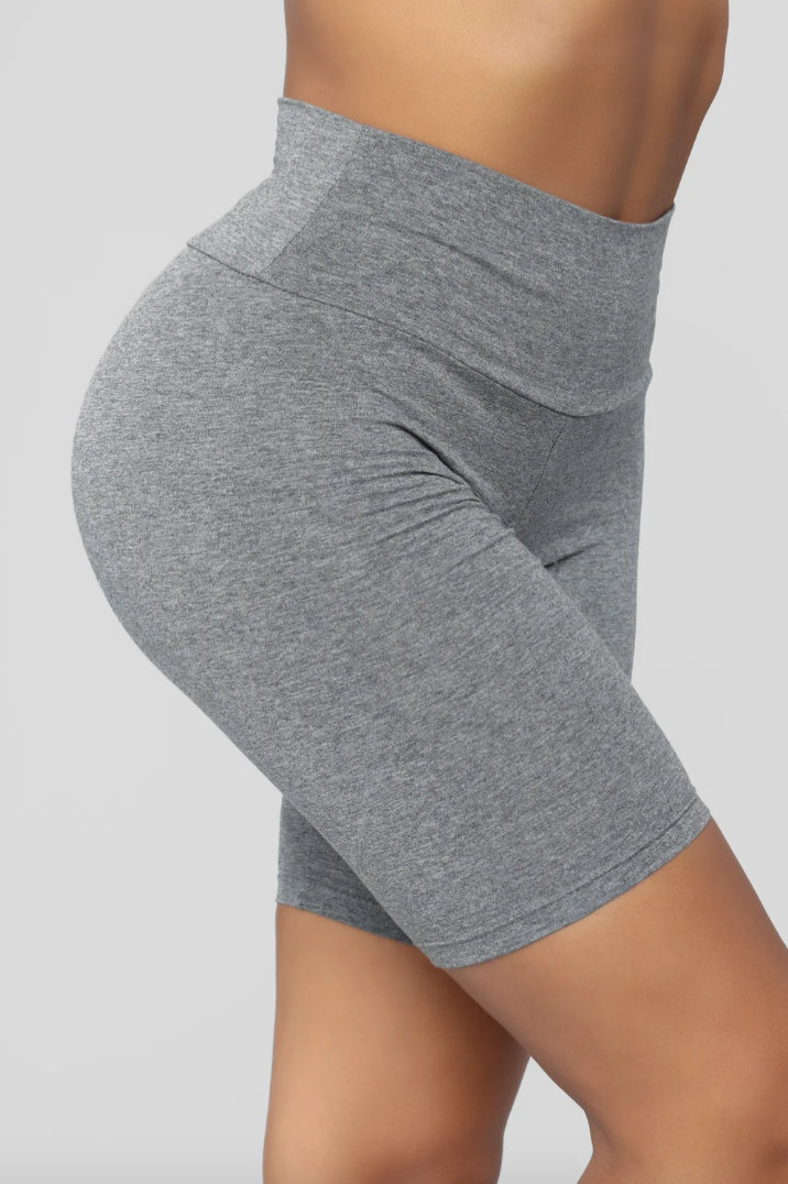 Heather Gray Bike Shorts