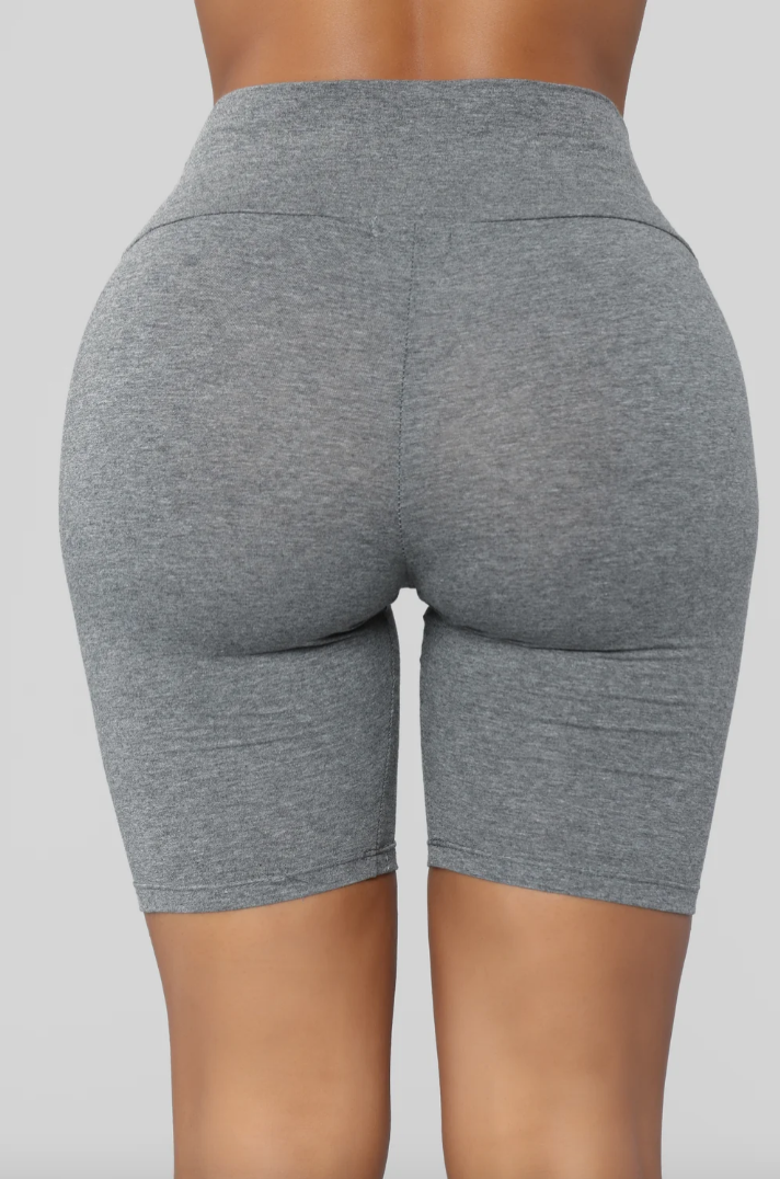 Heather Gray Bike Shorts