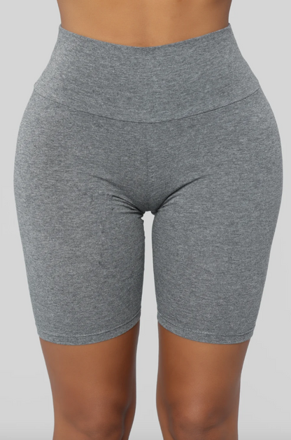 Heather Gray Bike Shorts