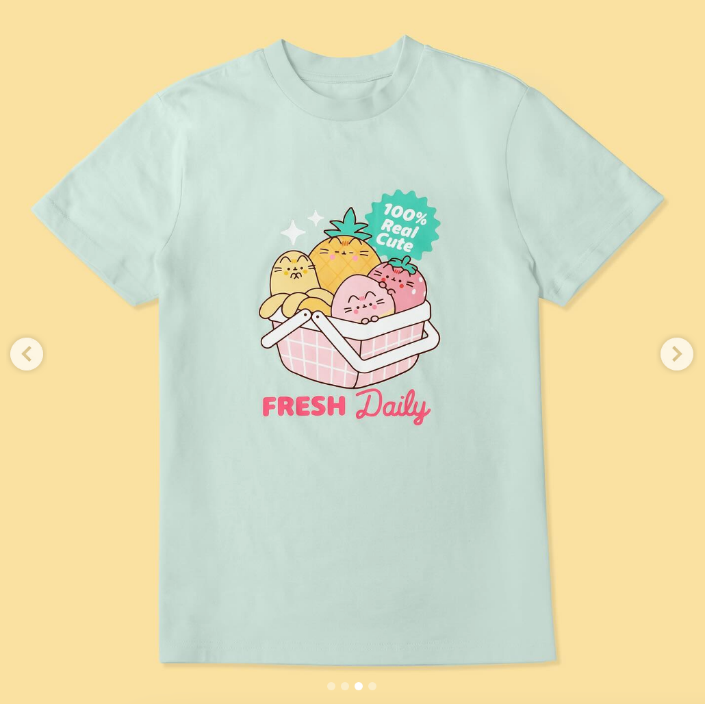 Mint Green Fruit Basket Tee