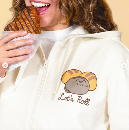 Cream Zip-Up Carb Club Hoodie
