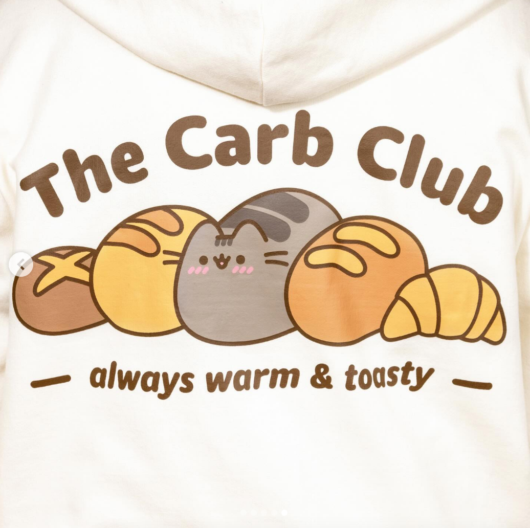 Cream Zip-Up Carb Club Hoodie