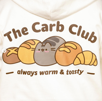 Cream Zip-Up Carb Club Hoodie