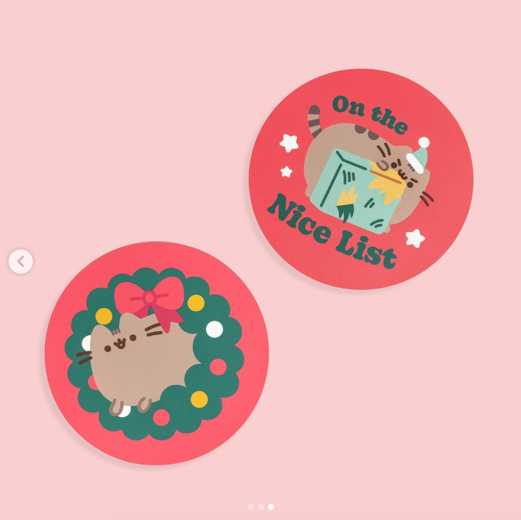 Red and Green Holiday Coaster Set