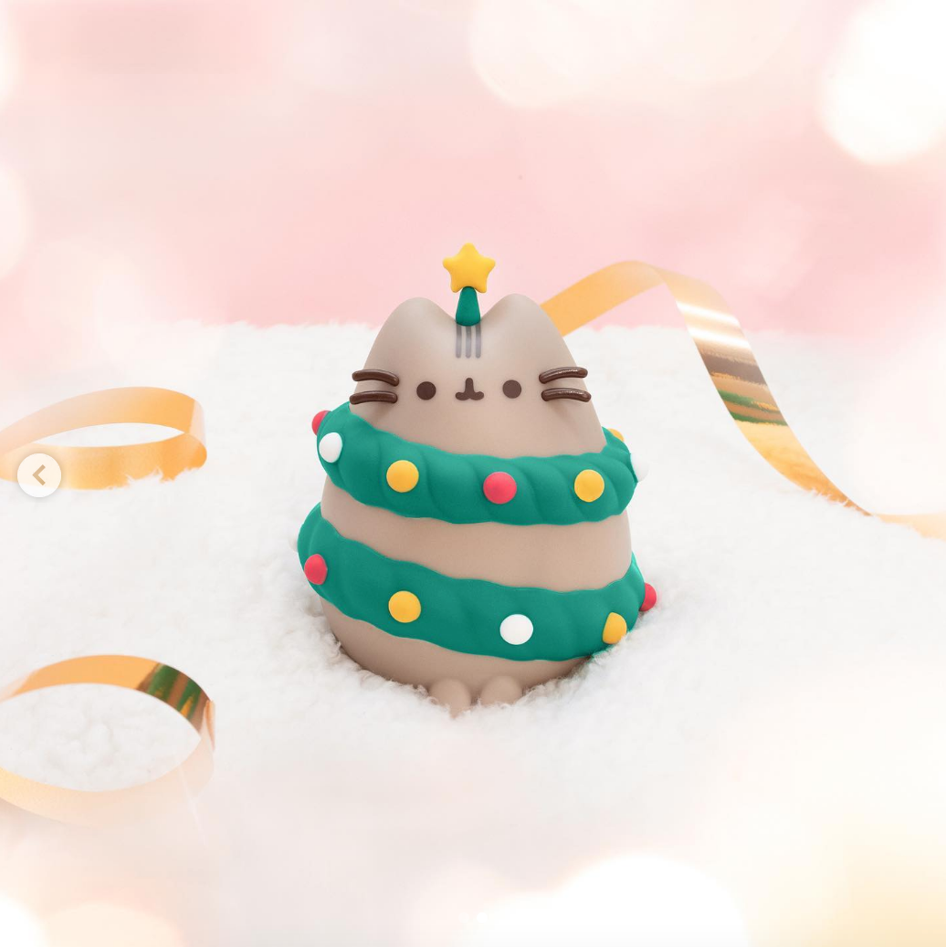 Christmas Cat Figurine