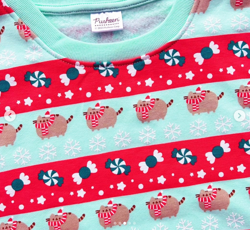 Mint Green and Red Christmas Sweater