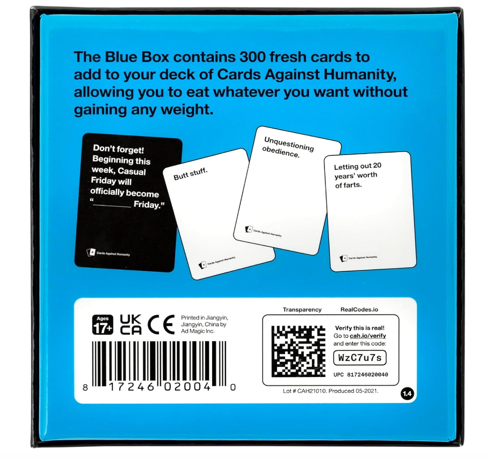 Cards Against Humanity: Blue Box