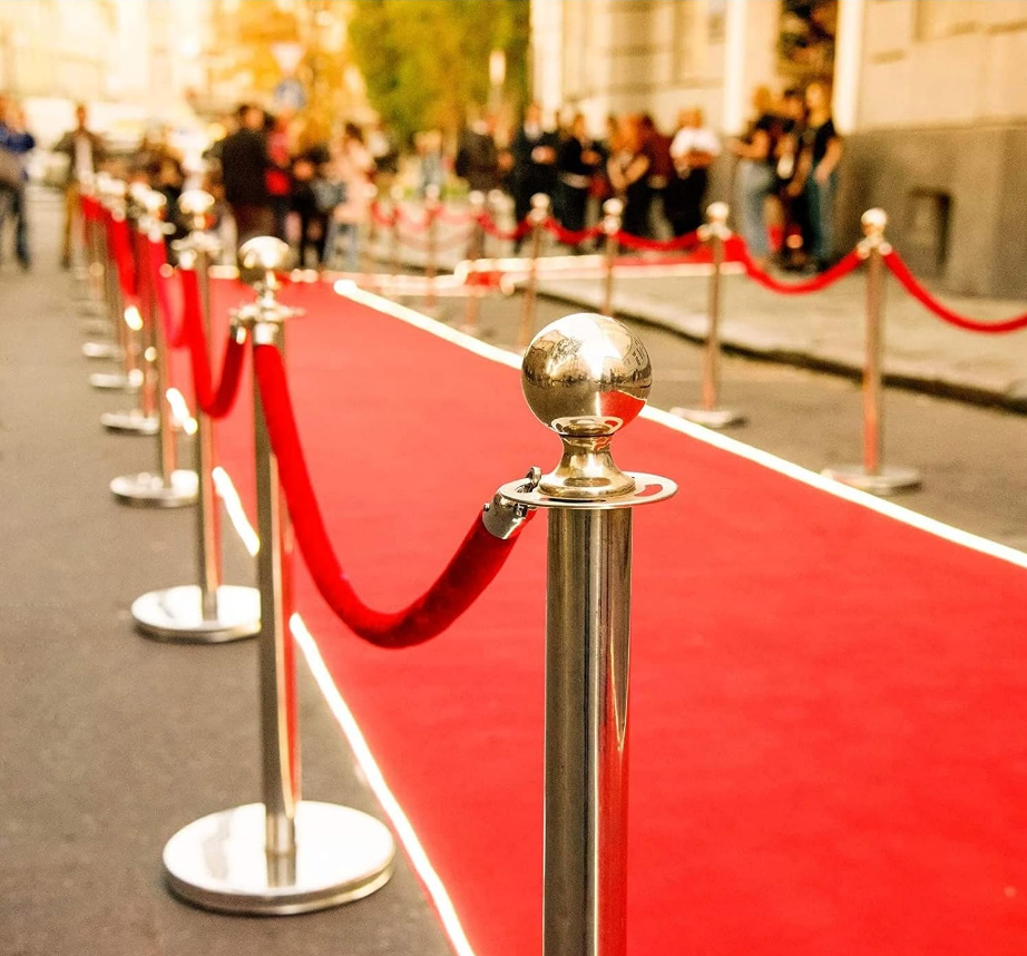 Red Velvet Stanchion Rope (Set of 2)