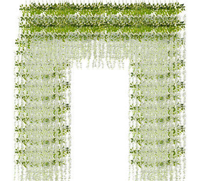 Ivory Hanging Wisteria (Set of 12 Strands)